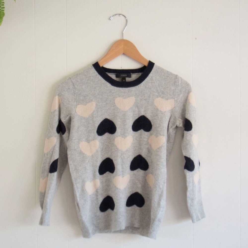 J. Crew 3/4 sleeve wool blend sweater